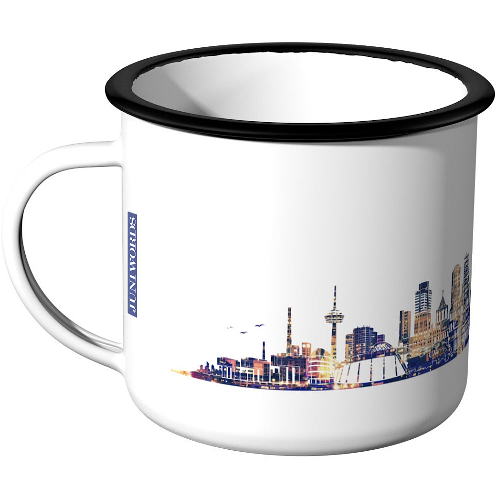 colonia skyline noche luces Buenos días ciudad ciudades taza ciudad taza vaso